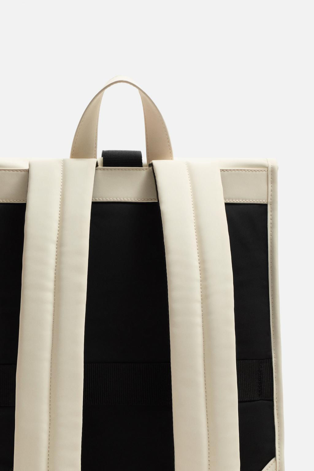 RUBBERISED BACKPACK WITH FLAP - Zara фото 25