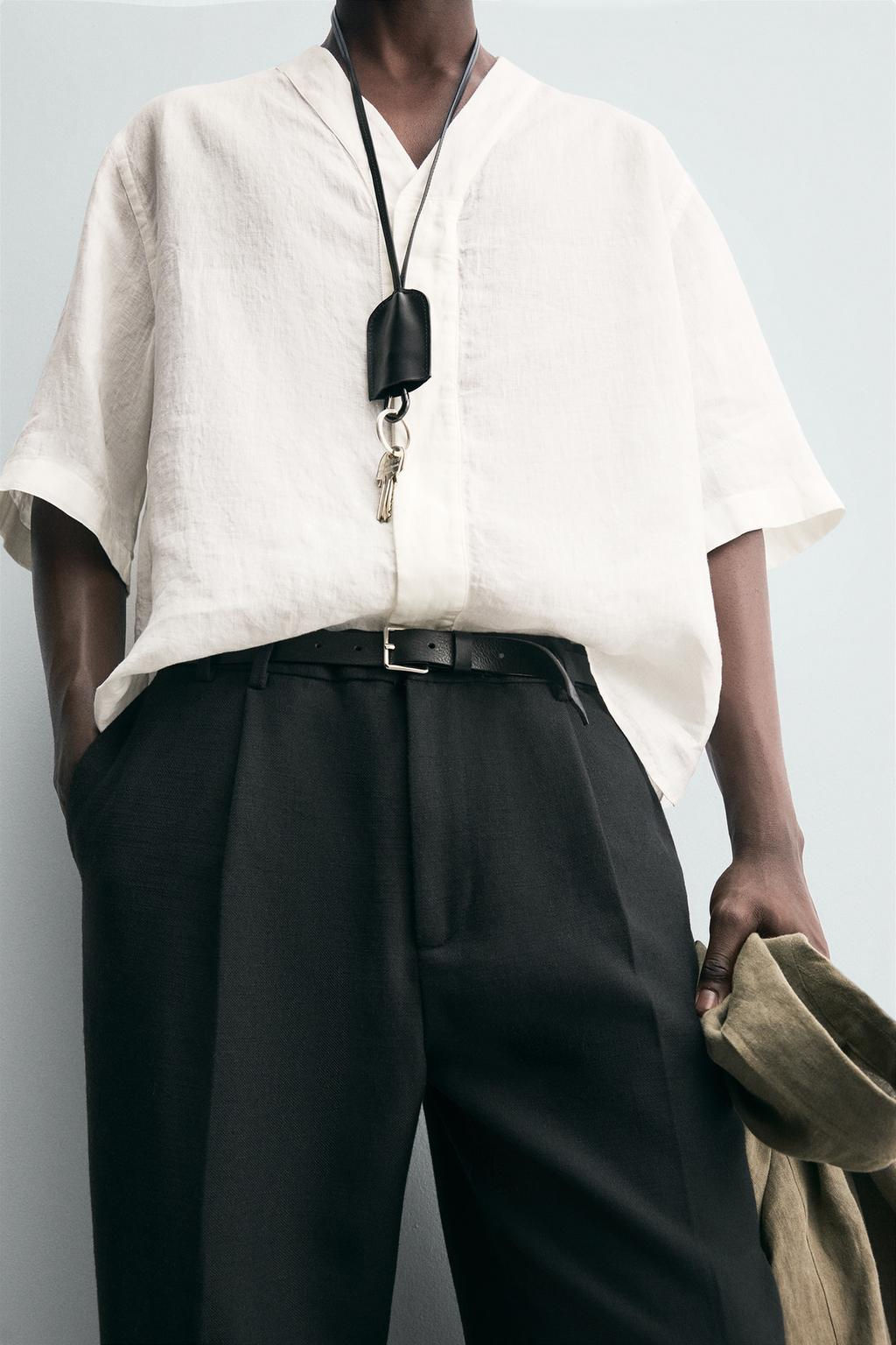 100% LINEN SHIRT - Zara фото 6
