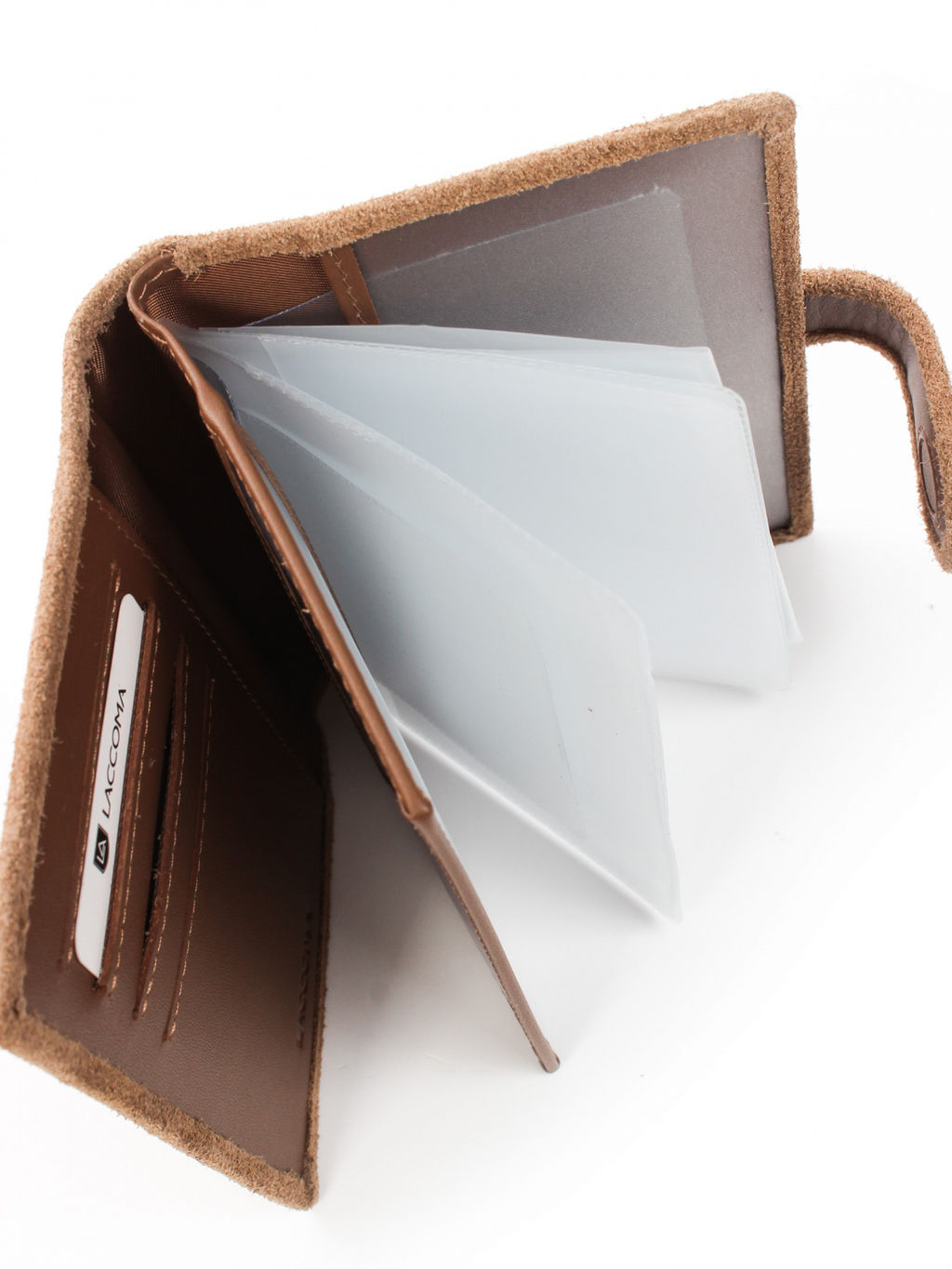 LACCOMA обложка для авто документов LA-3090-З-коричневый натуральная замша