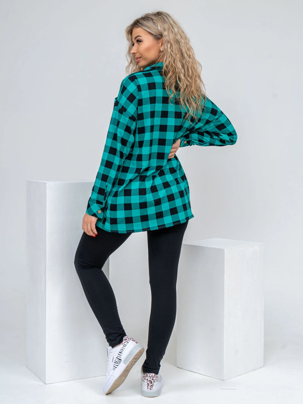 Туника женская, цвет зеленый