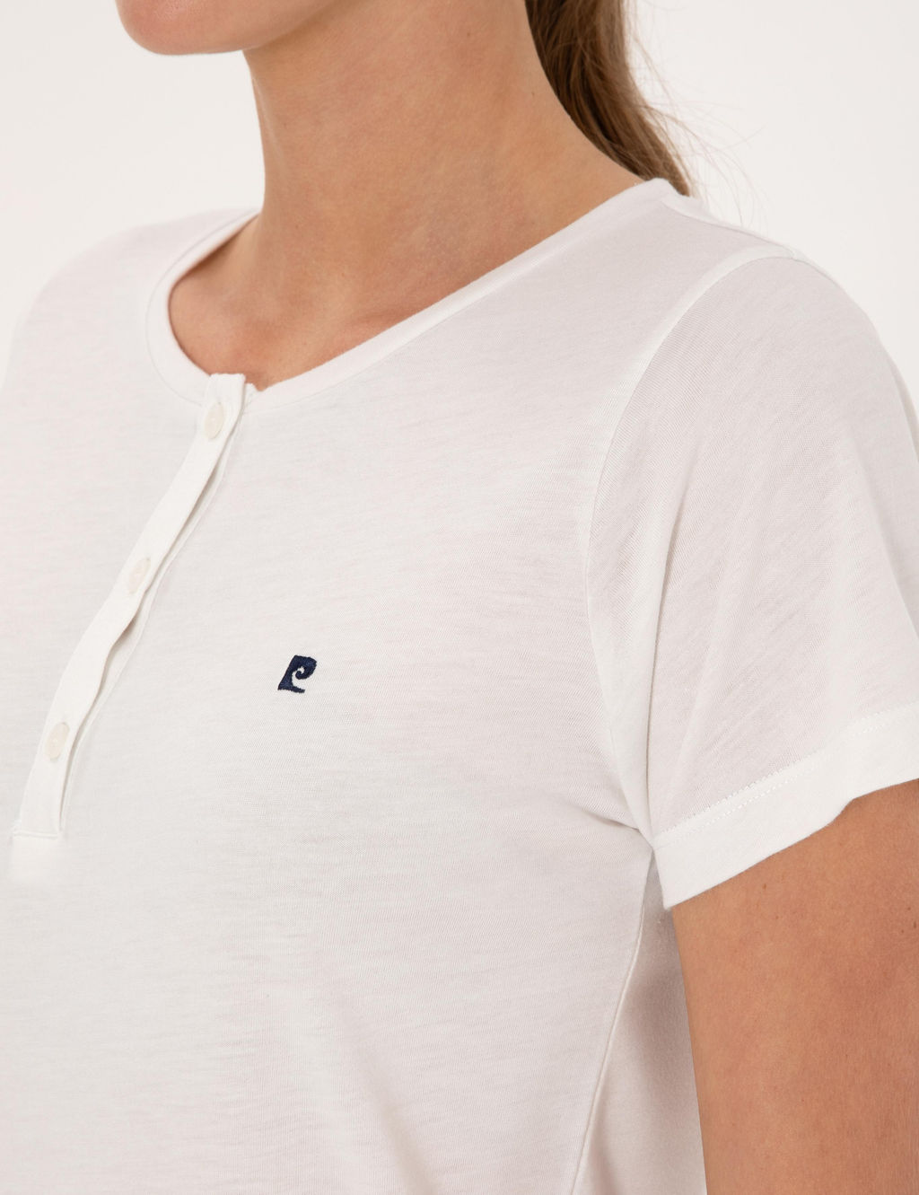 Beyaz K_sakollu Pijama Tak_m_