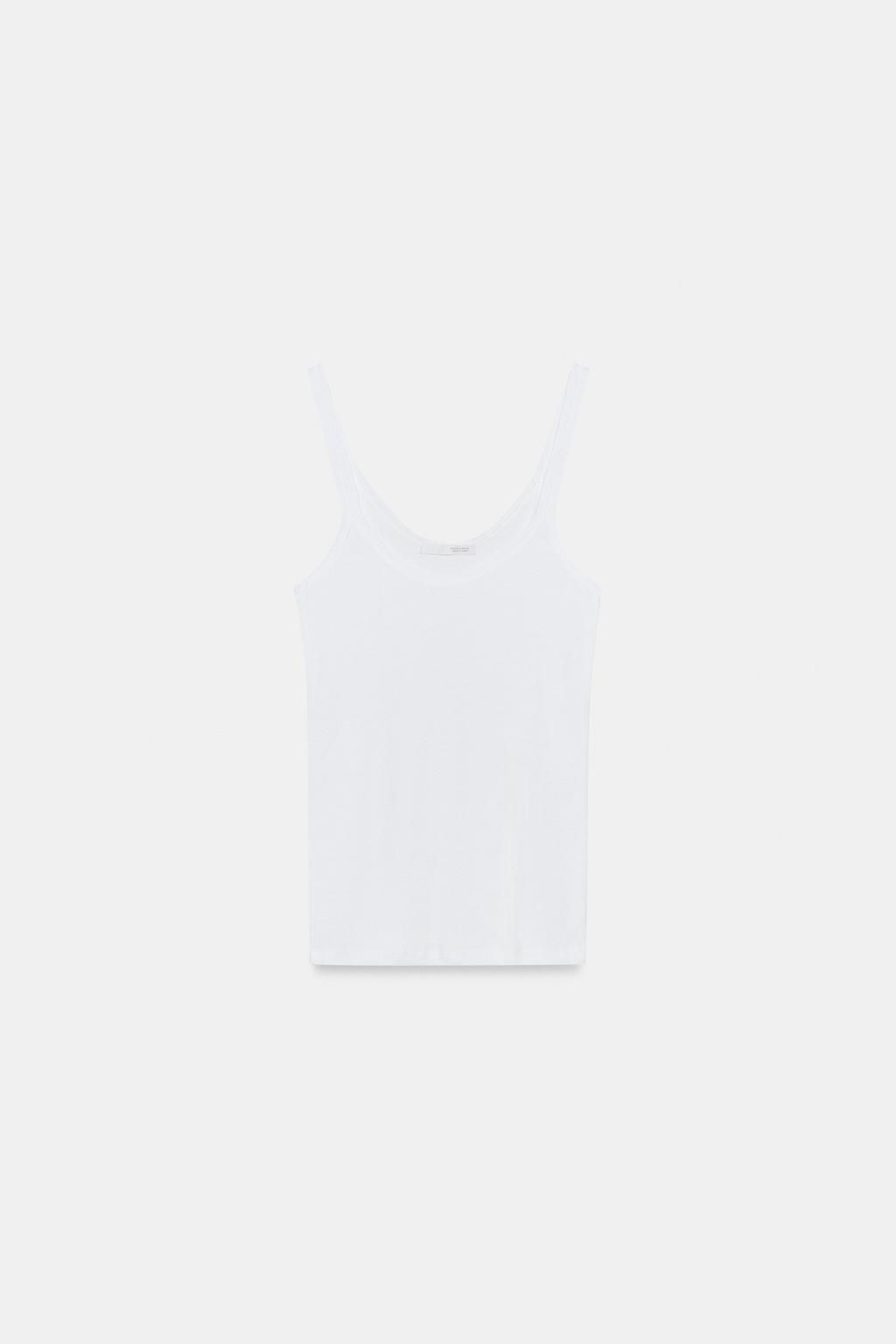 SOFT INTERLOCK TOP WITH DRAPED SIDE DETAIL - Zara фото 25