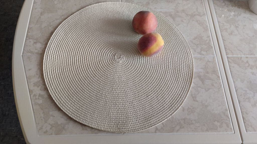 Салфетка для сервировки (мат на стол) 38см, круглая, кремовая, Y6-2545 (326273) /DANIKS/  фото 7