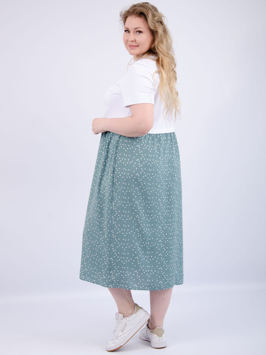 Платье Виттория, вискоза/кулирка До 60 размера - Малина фото 84