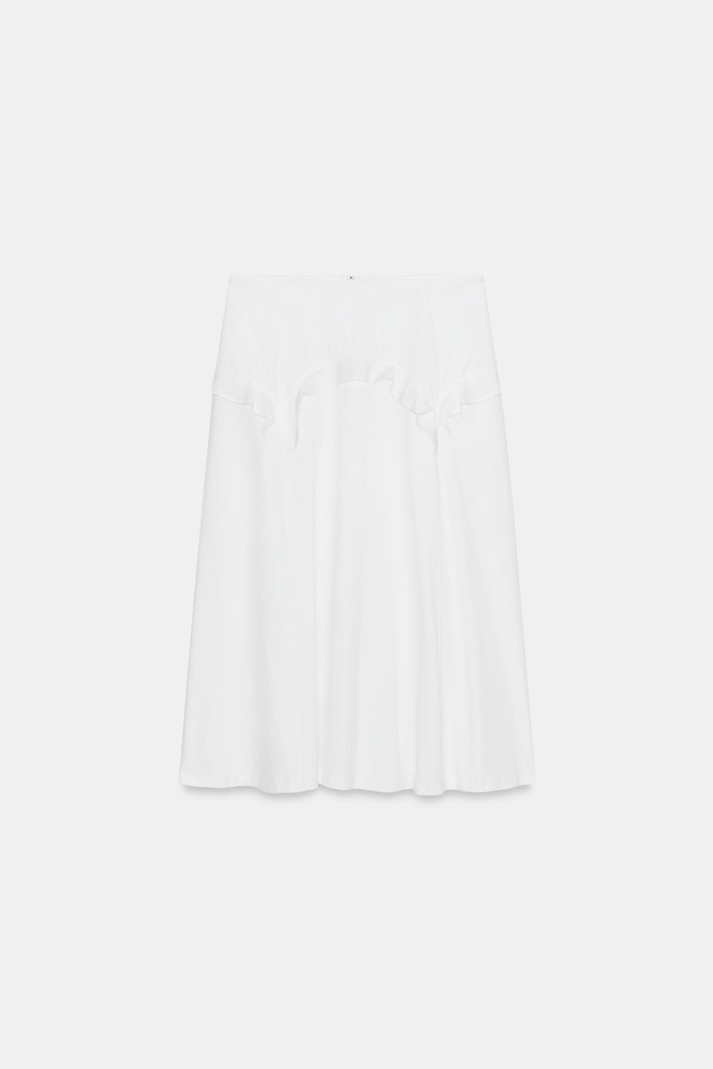 FALDA COMBINADA VOLANTES / Blanco - Zara фото 3