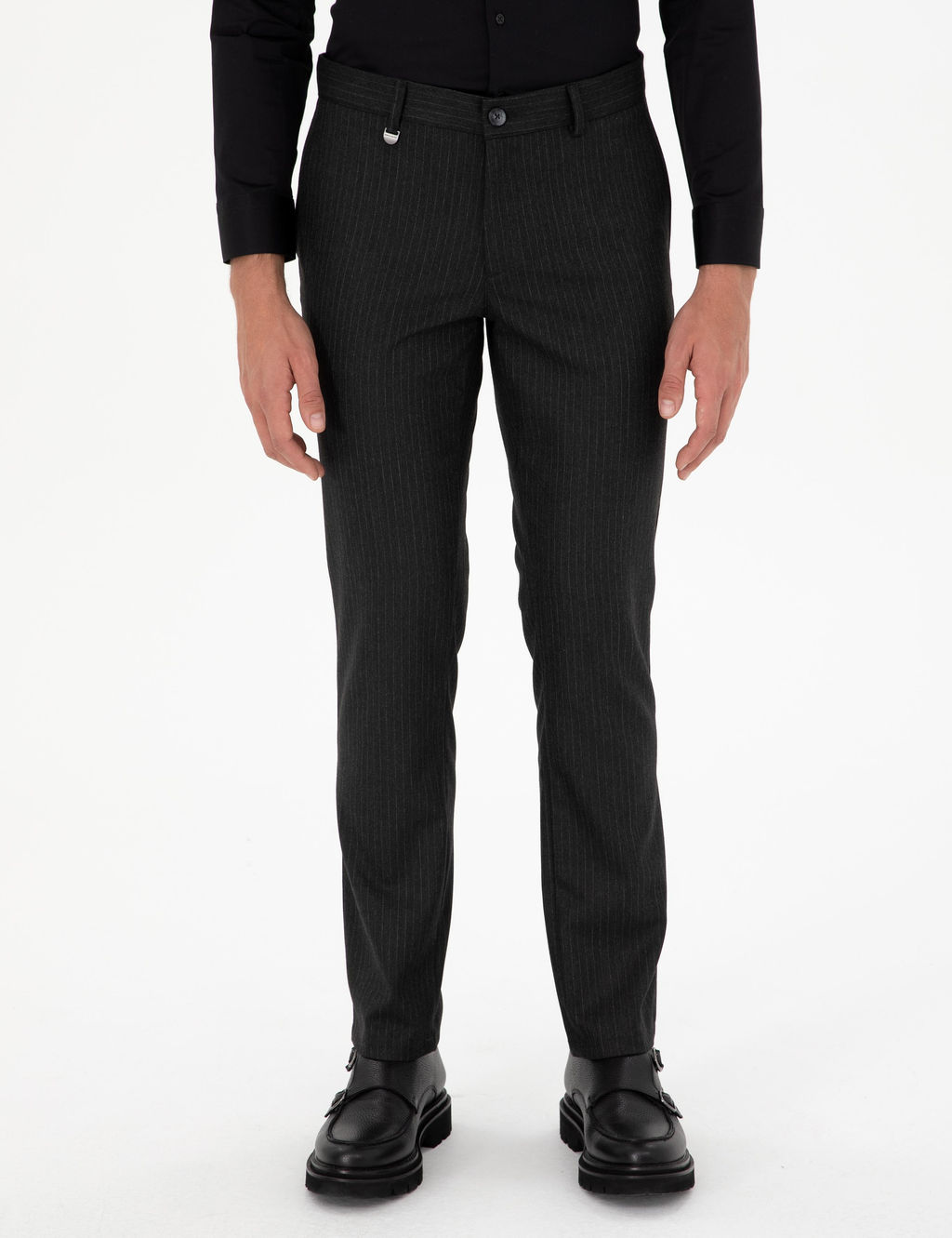 Antrasit Slim Fit _izgili Kuma_ Pantolon - Pierre cardin фото 2