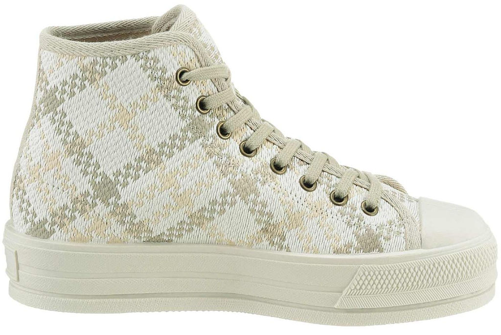 Кеды в клеточку, бежево-серый - Heine фото 2