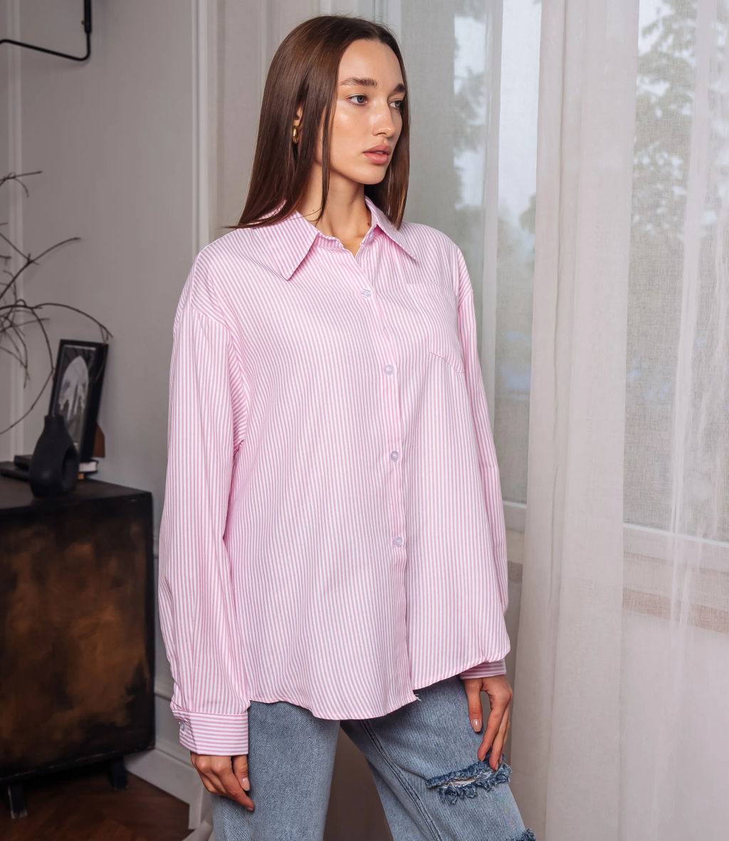 Рубашка #КТ608 (9), розовый - Dommod фото 2