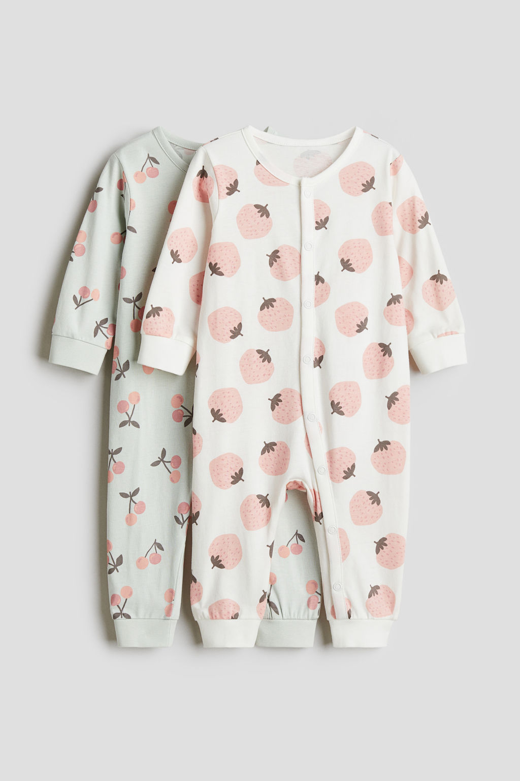 Pack de 2 pijamas enteros en algod?n