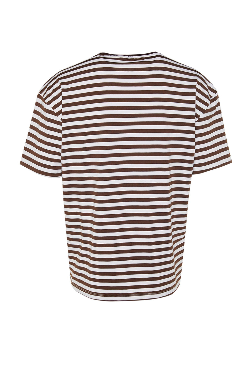 TRENDYOL MAN Siyah Oversize/Genis Kesim Cizgili K?sa Kol T-Shirt TMNSS20TS0511 - Trendyolmilla фото 23