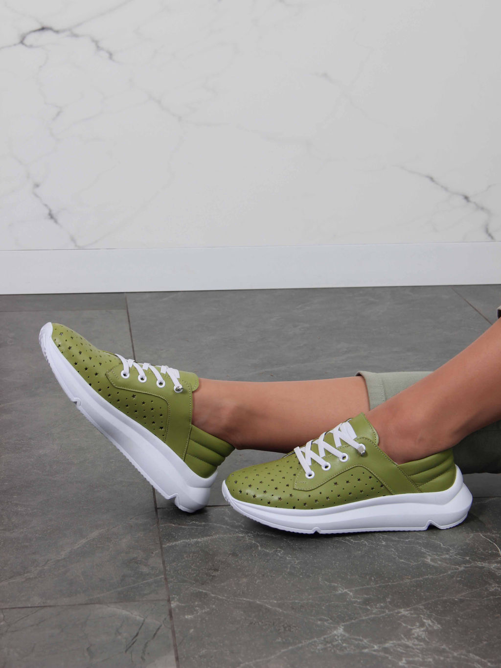 Кроссовки EDART 168.236143w. Авокадо - Ed'art фото 5