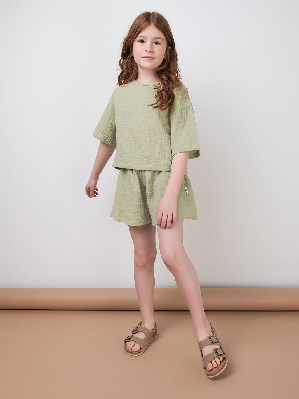 Футболка муслиновая ШАЛФЕЙ укороченная подростковая - Bungly фото 3