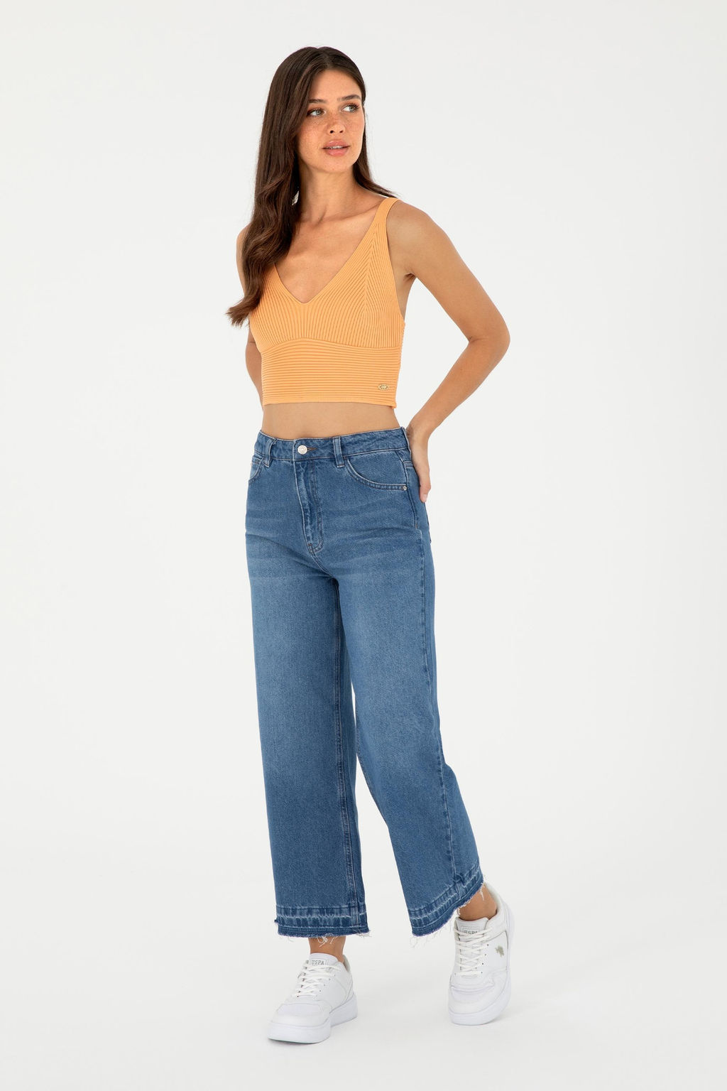 Женские синие джинсовые брюки - U.s. polo assn фото 3