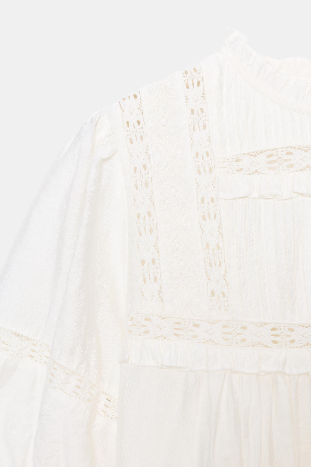 ROMANTIC BALLOON SLEEVE BLOUSE - Zara фото 23
