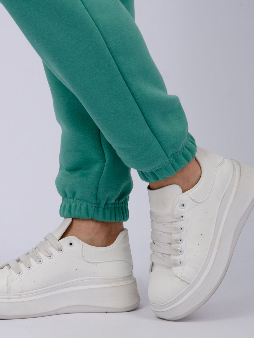 Джоггеры Мистерия 5, футер 3-х нитка начес - Малина фото 30