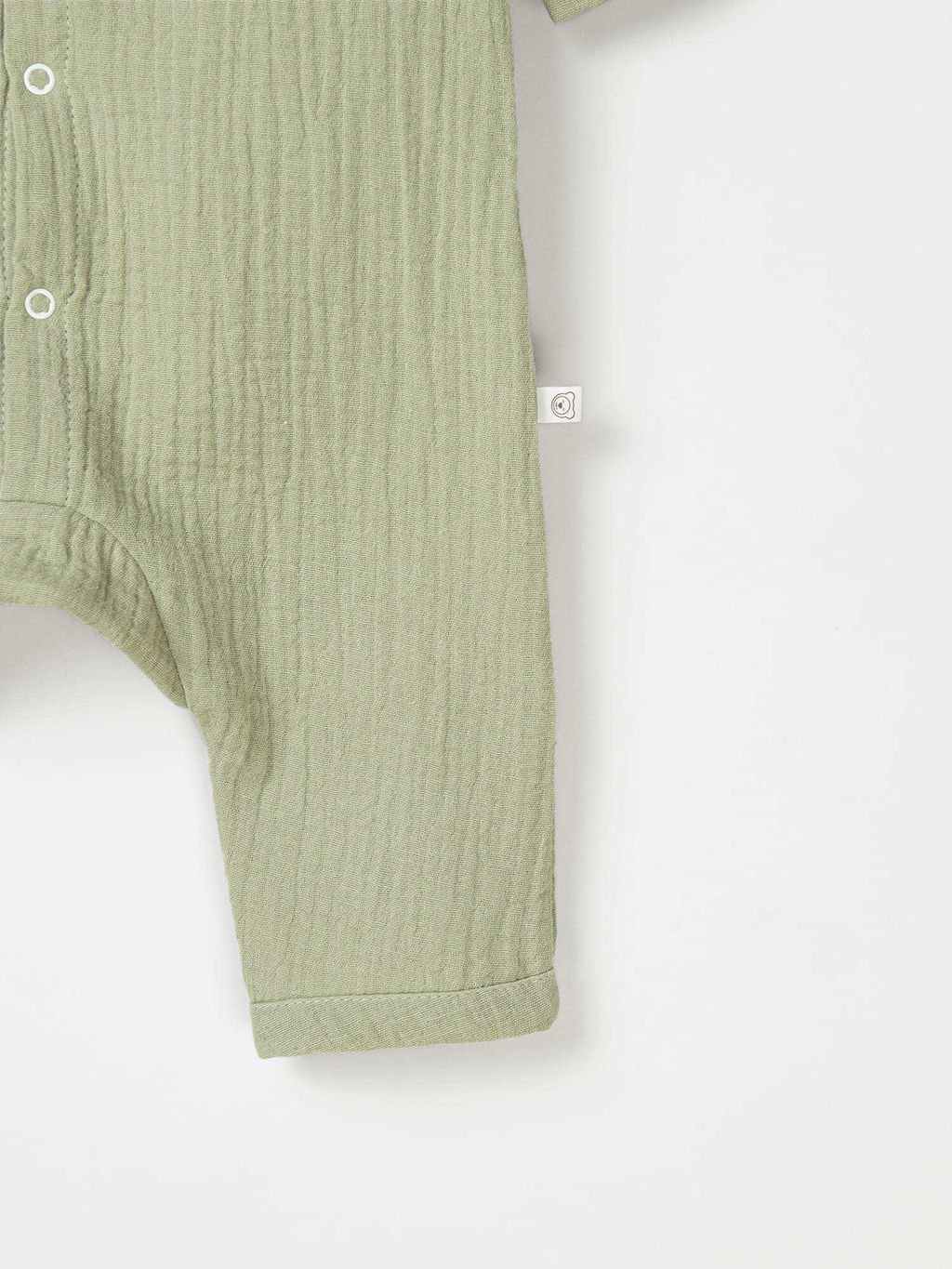 Ромпер муслиновый Шалфей 0+ - Bungly фото 4