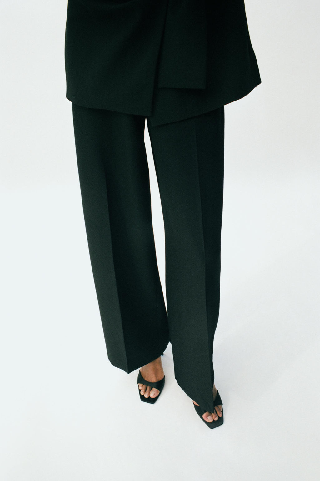 HIGH-WAIST STRAIGHT-LEG TROUSERS - Zara фото 2