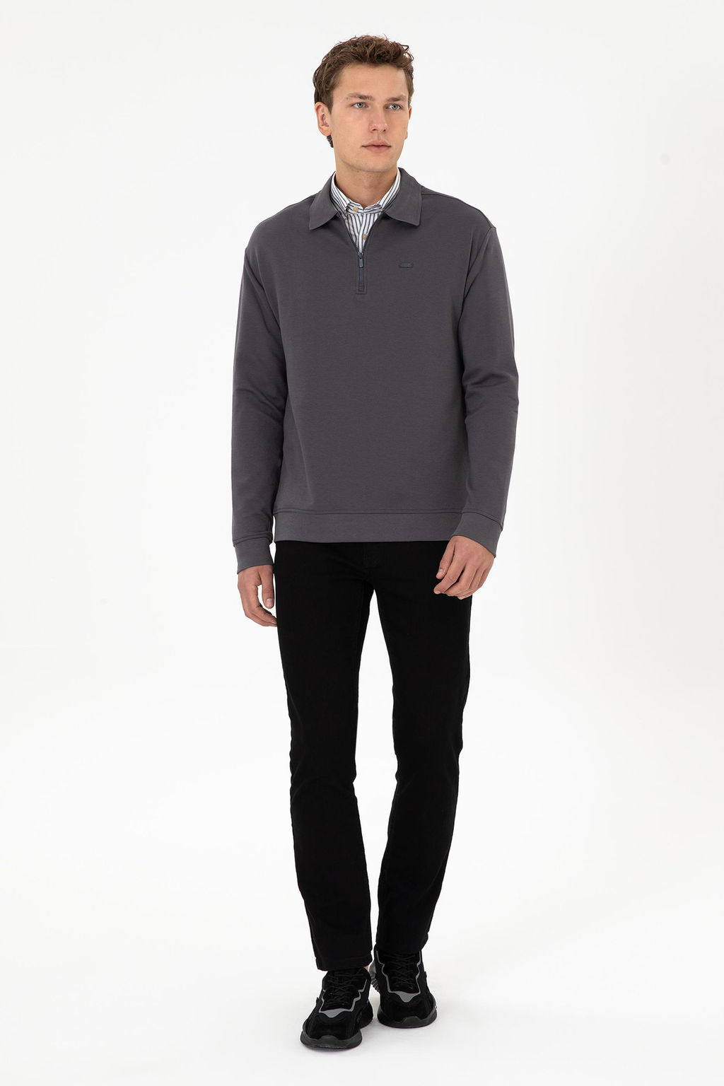 Erkek Gri Sweatshirt - U.s. polo assn фото 4