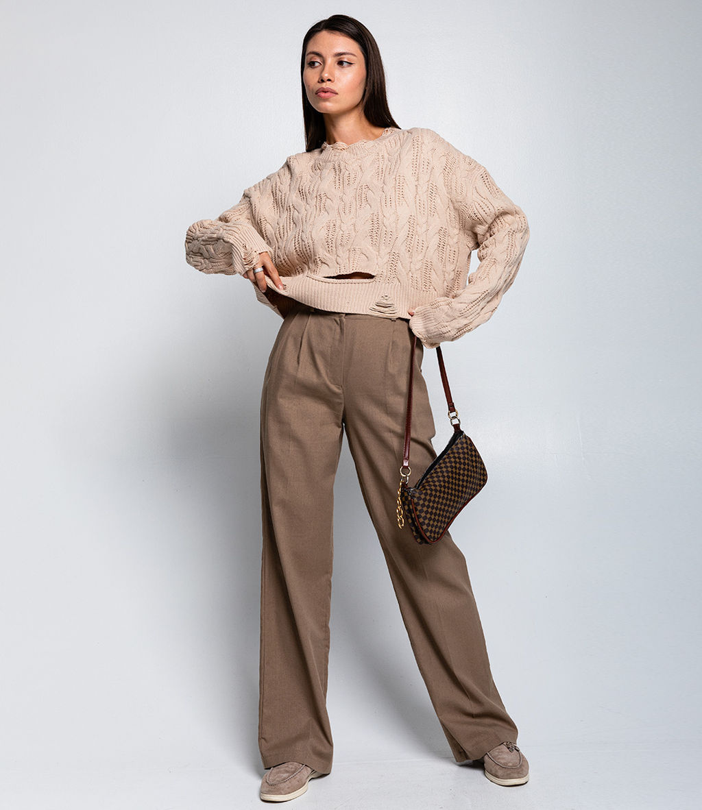 Джемпер #КТ800 (1), бежевый - Dommod фото 4