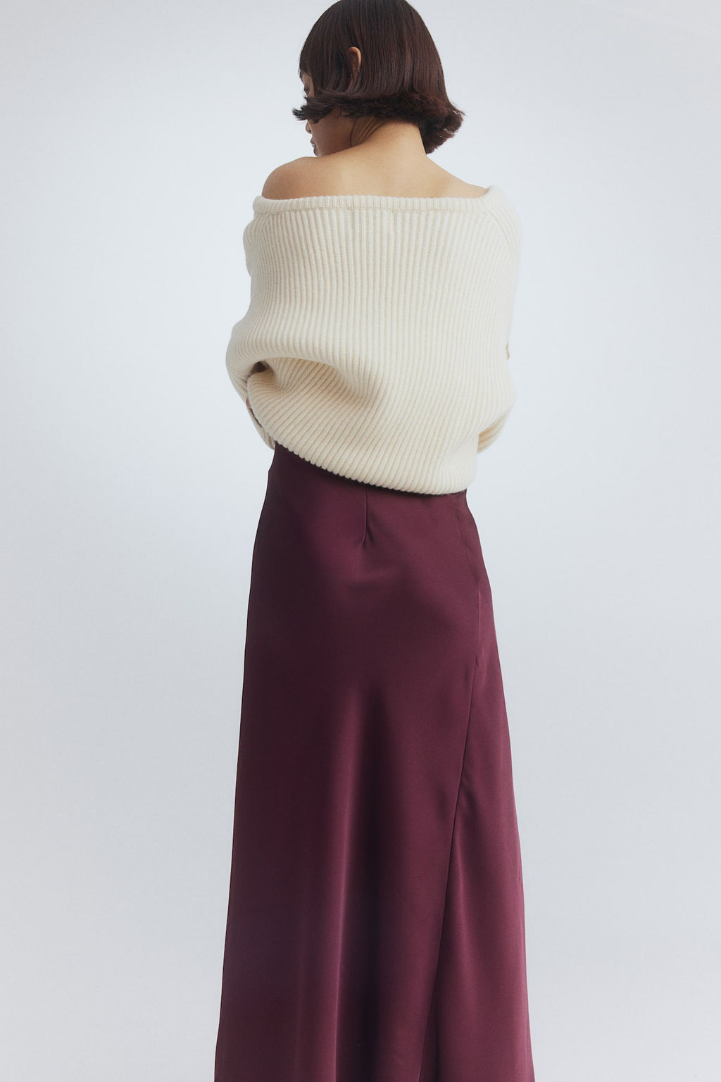 MAMA Falda slip de saten - H&m фото 4