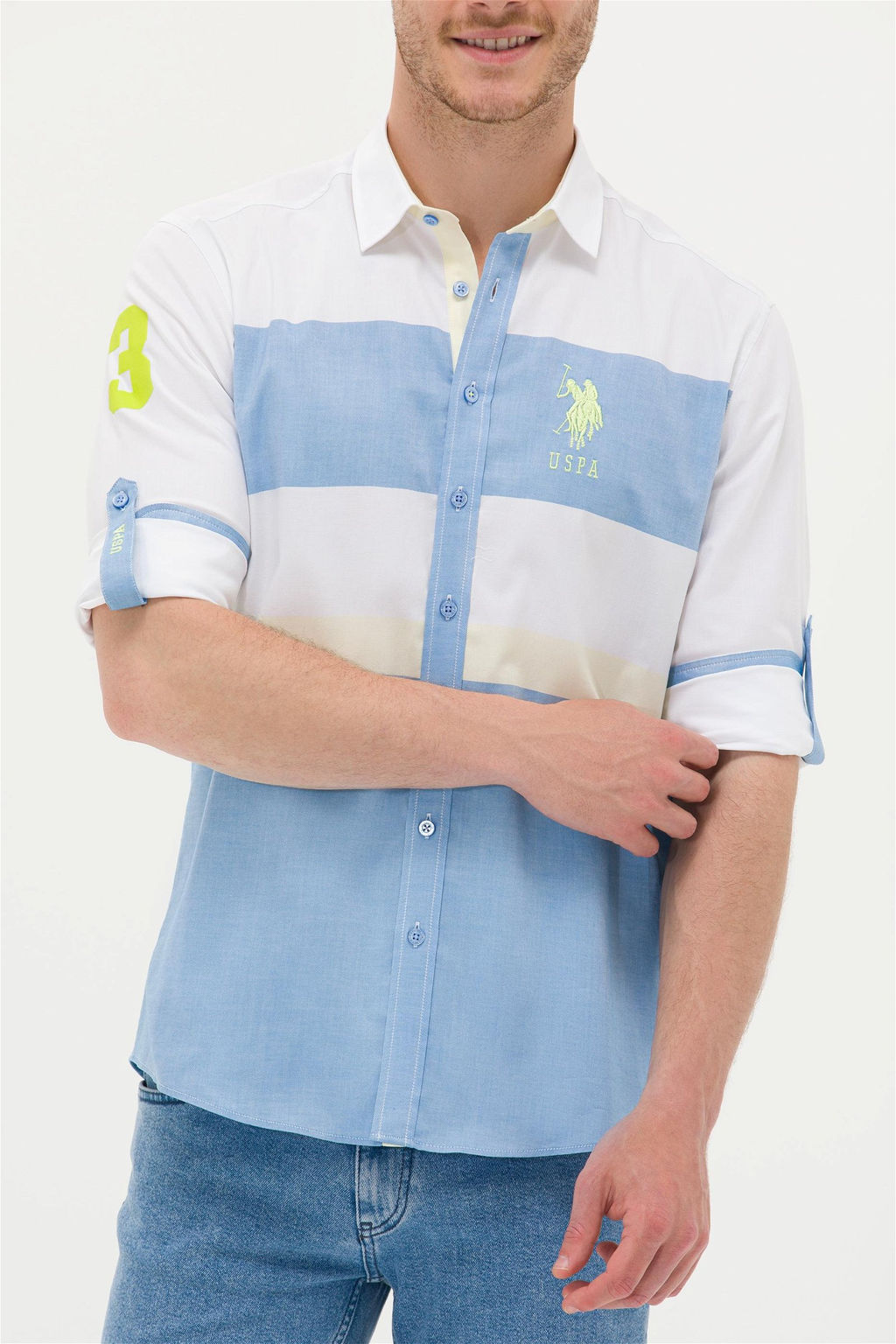 U. S. Polo Assn Мужская рубашка Saks с длинным рукавом - U.s. polo assn фото 13