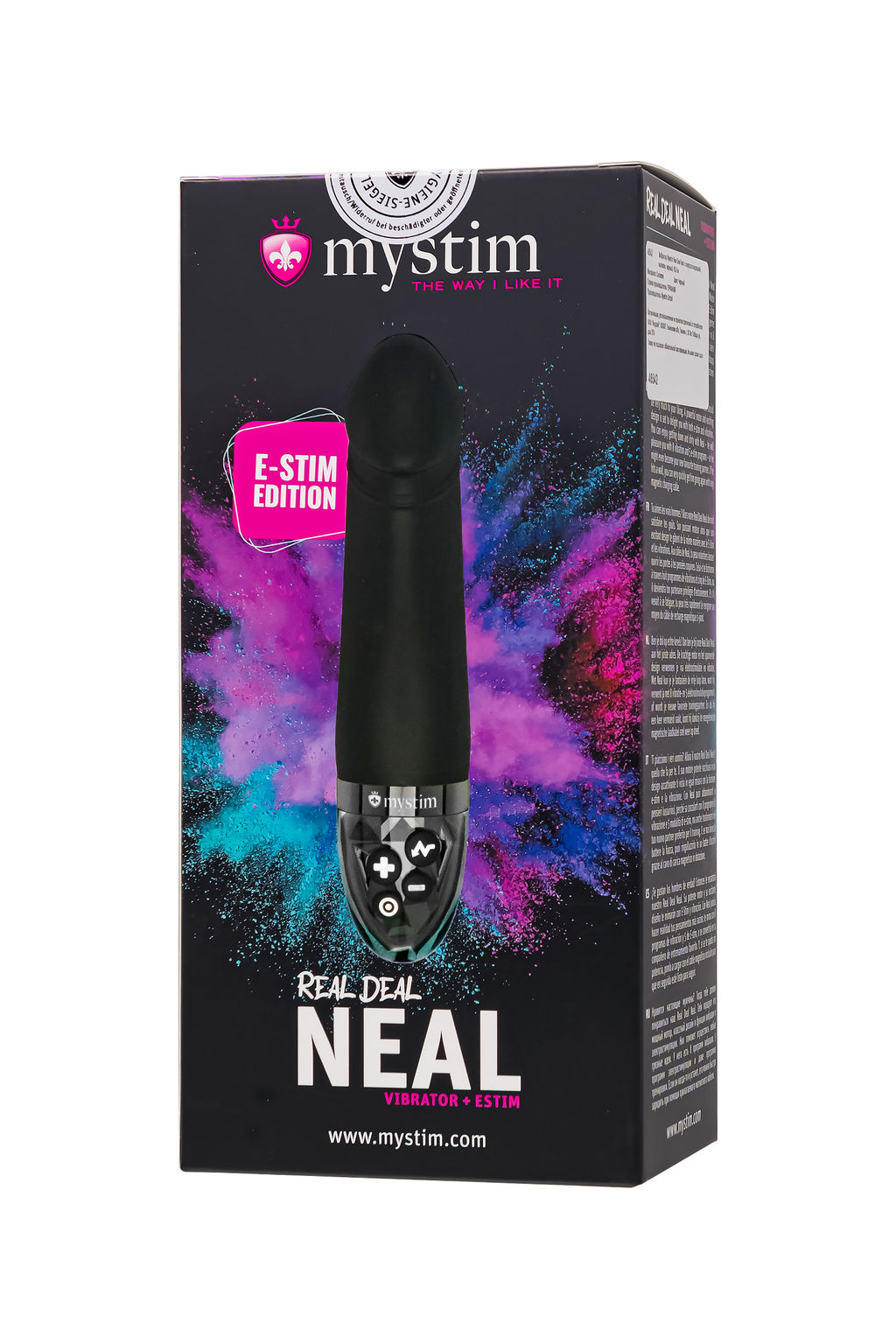 Вибратор Mystim Real Deal Neal с электростимуляцией, силикон, черный, 16,5 см фото 9
