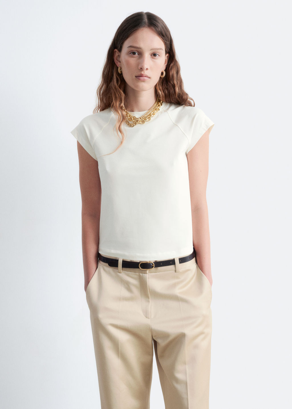 Camiseta ajustada con mangas ragl?n - H&m фото 7