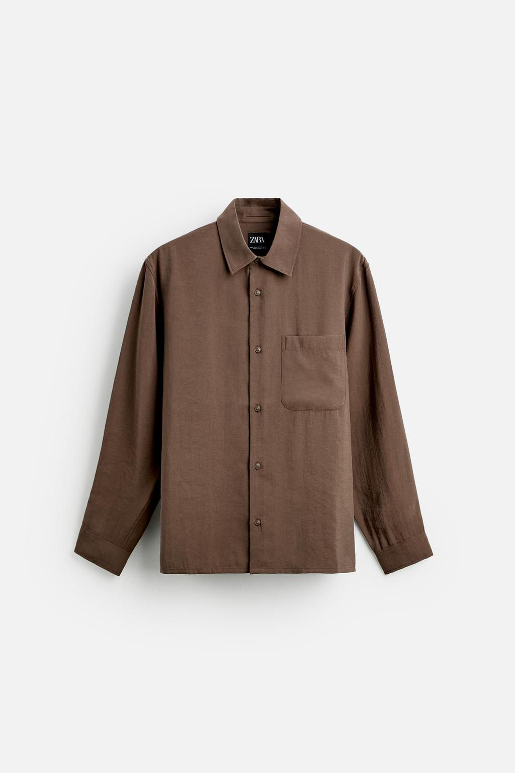 FLOWING REGULAR FIT SHIRT - Zara фото 15