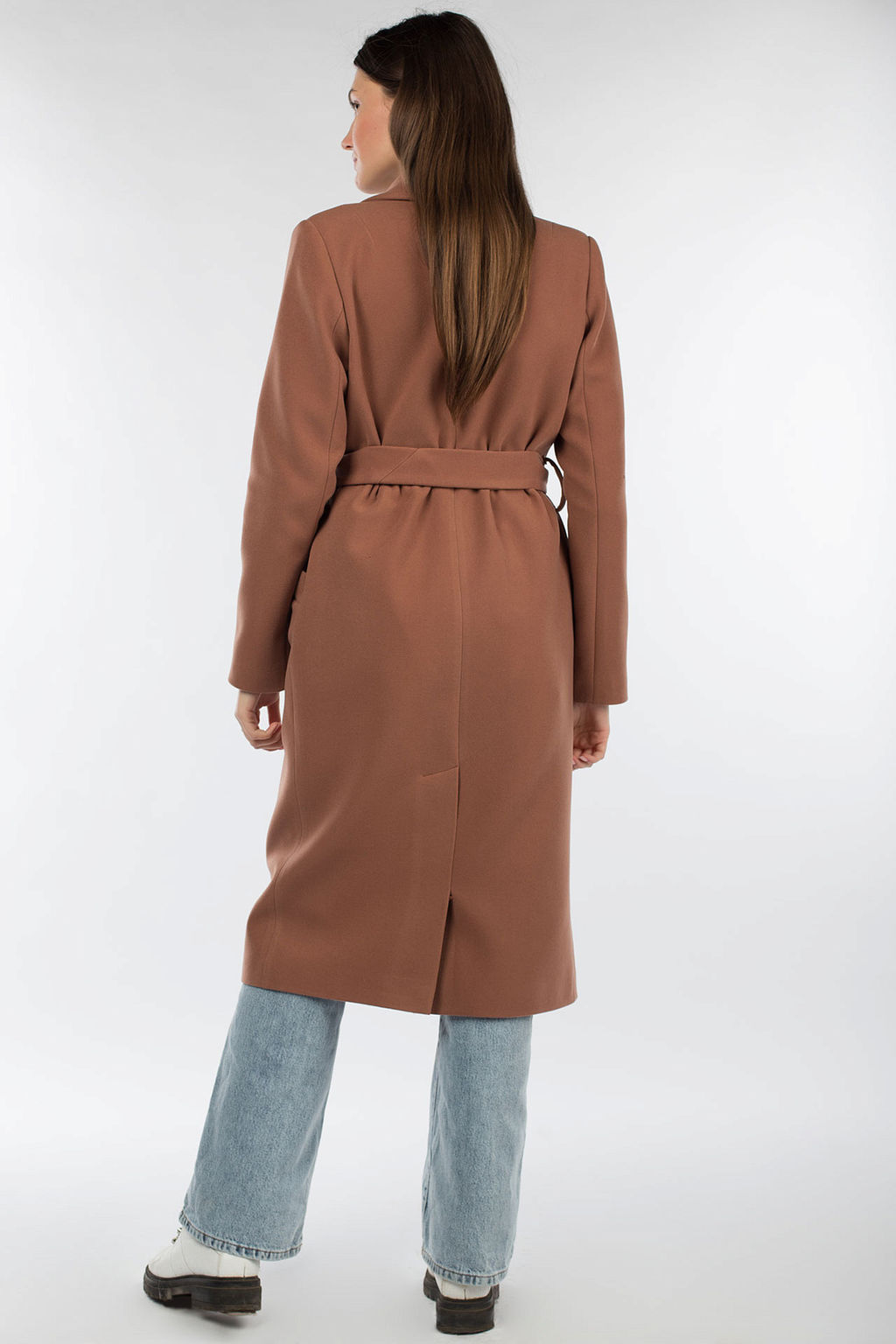 Пальто женское демисезонное (пояс) - El podio фото 3