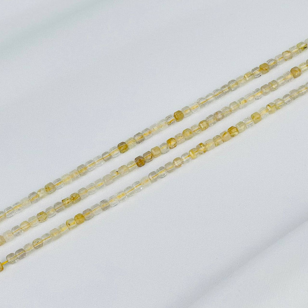 Бусины для украшений из Рутилового кварца 39 см