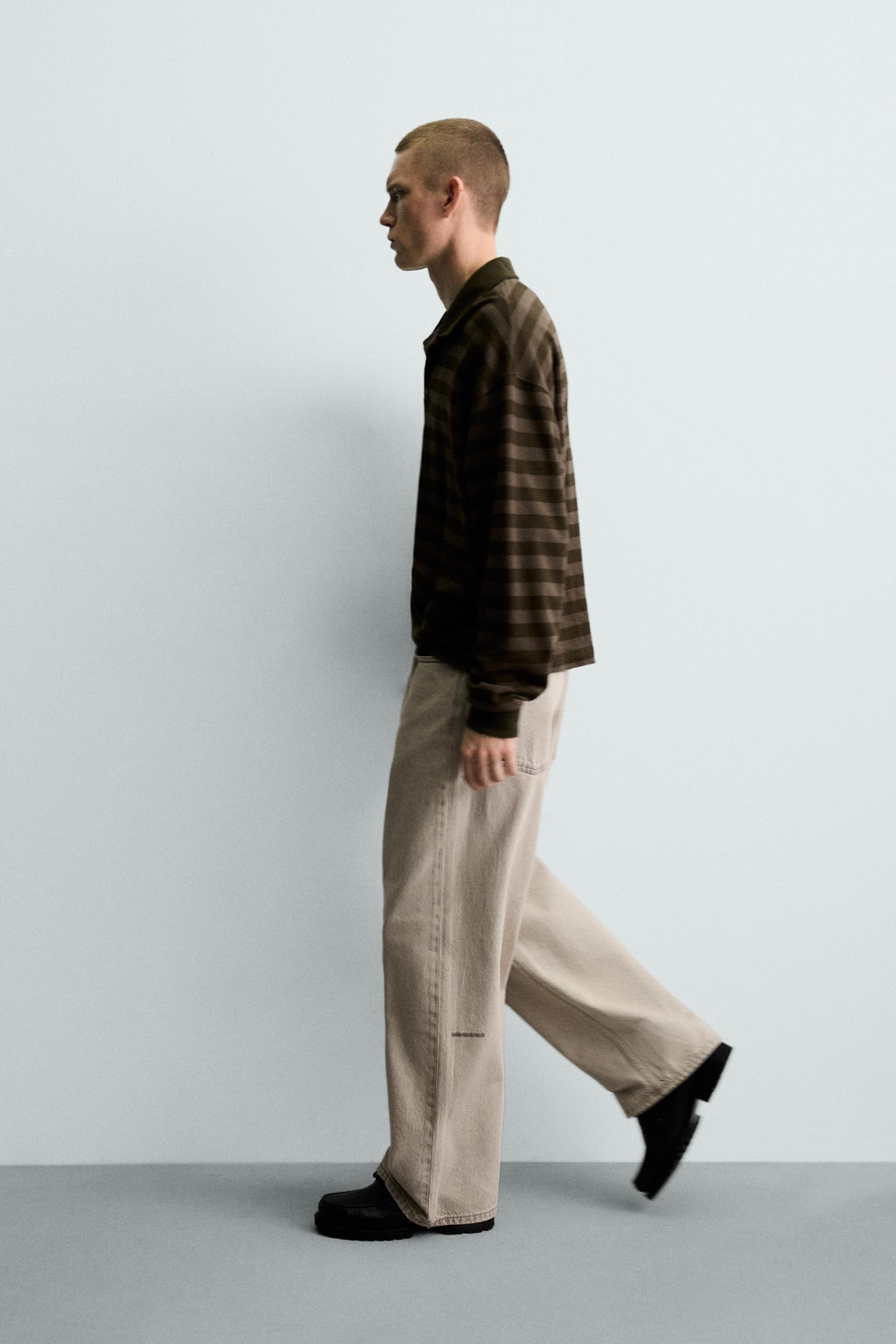 JEANS LOOSE FIT / Crudo / Marr?n - Zara фото 6