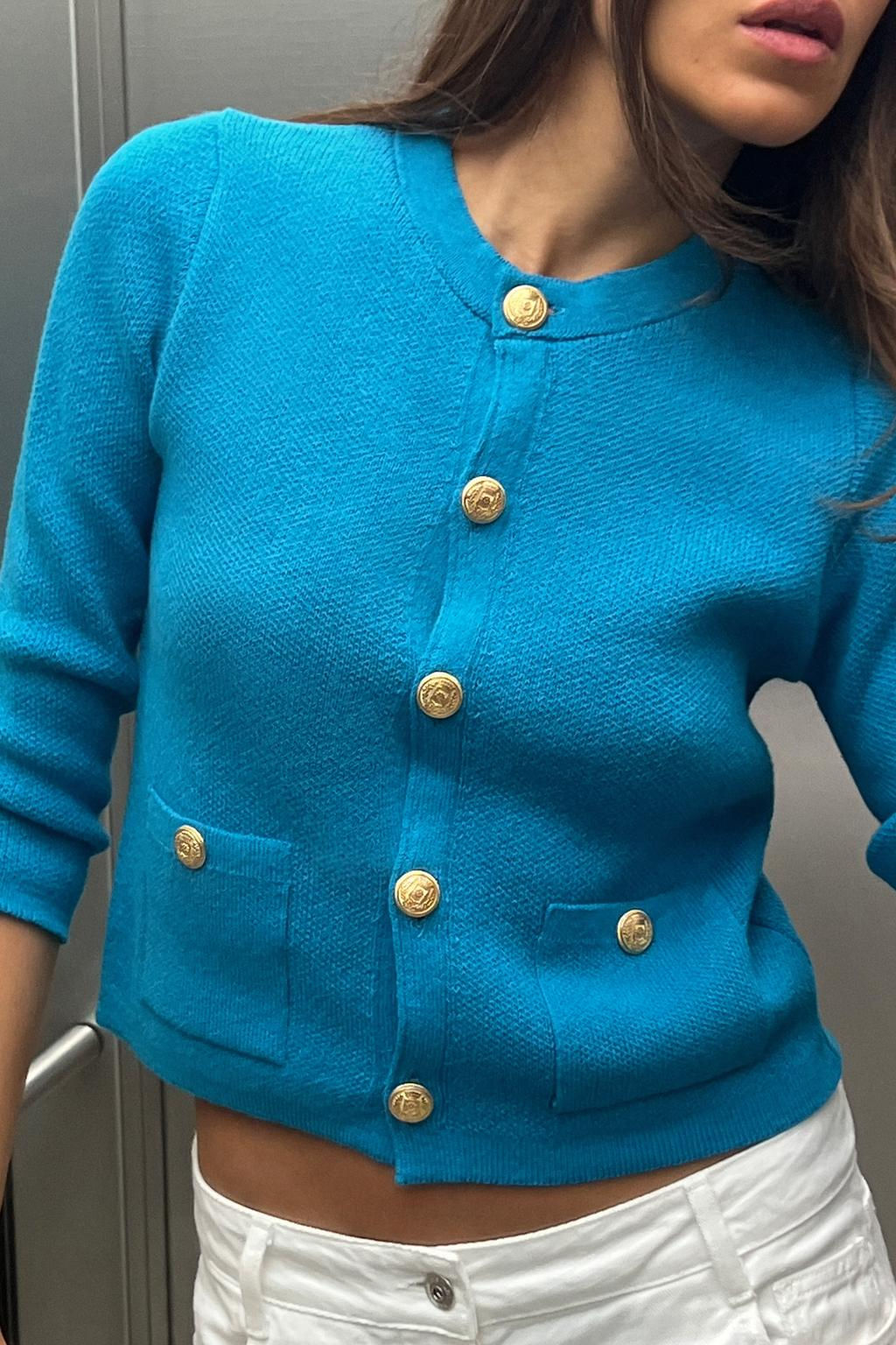 PLAIN KNIT CARDIGAN - Zara фото 3