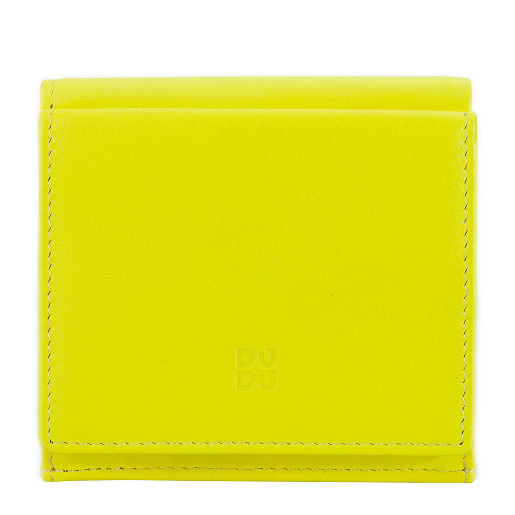 Итальянский кожаный кошелек DuDu серии Flavio | цитрусовый желтый - Dudubags фото 3