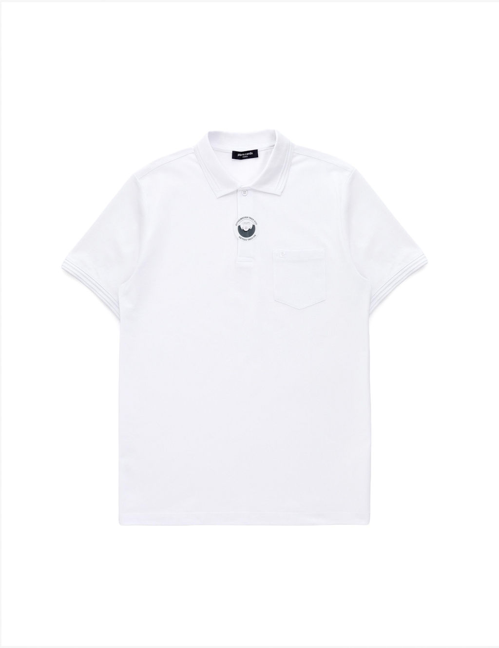 Beyaz Regular Fit %100 Pamuk K_vr_lmaz Polo Yaka Basic Ti__rt