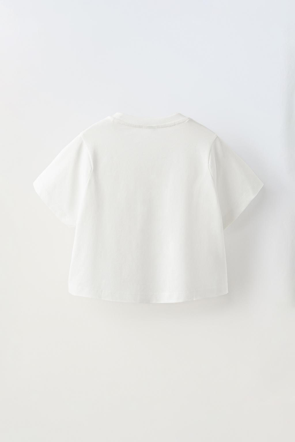 CROCHET FLOWER T-SHIRT - Zara фото 2