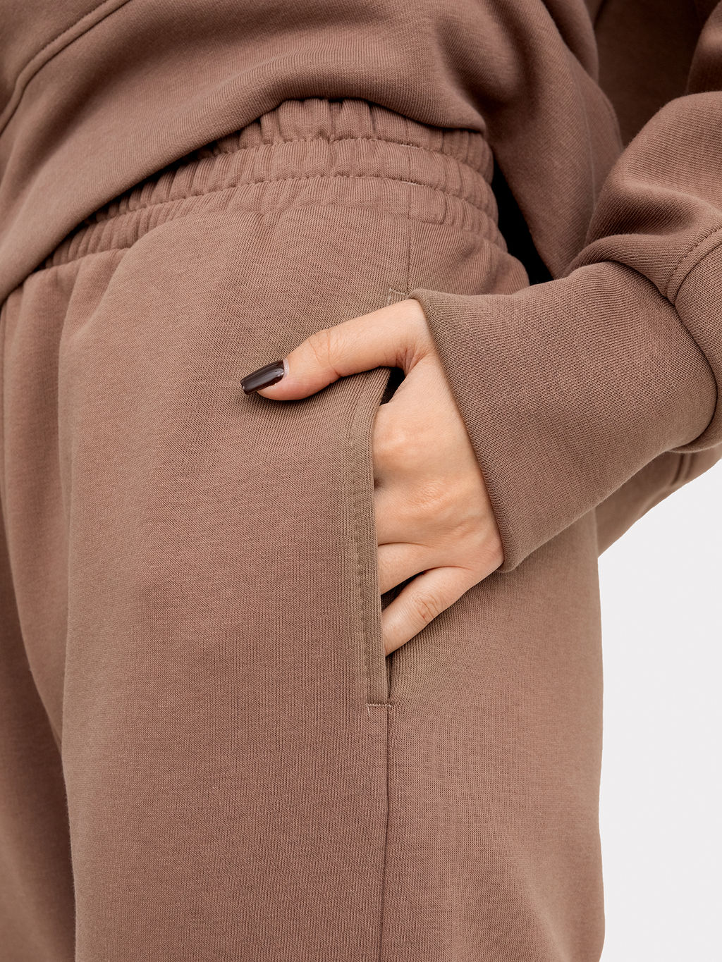 Брюки женские карго в таупово-бежевом цвете тауп 182414-1 - Mark formelle фото 6