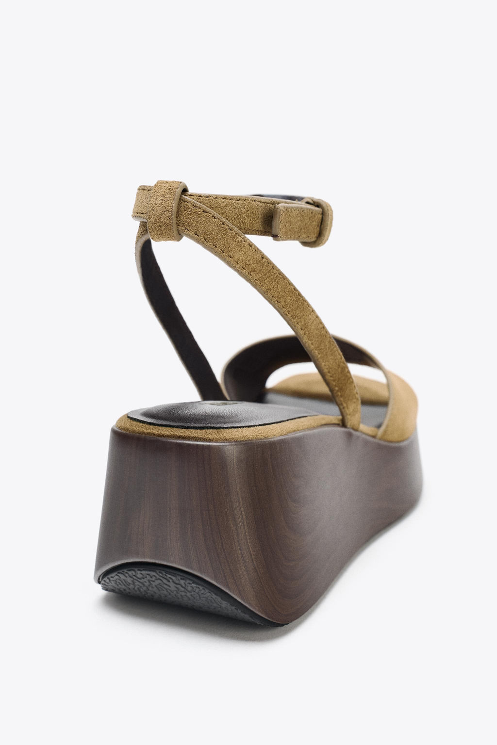 SPLIT SUEDE PLATFORM SANDALS - Zara фото 13