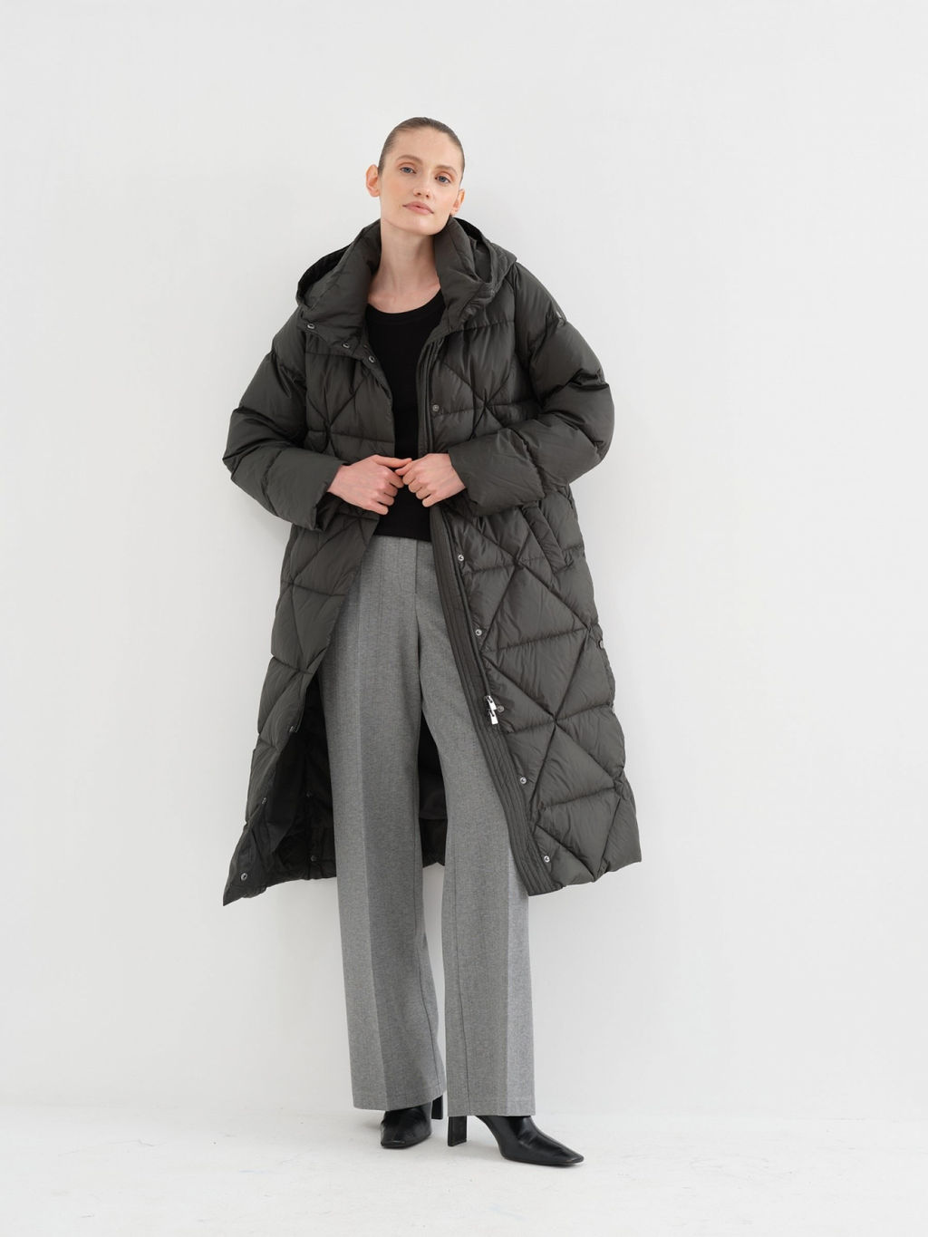 Conso/WDMF 230554 - emerald Пуховое пальто  фото 4