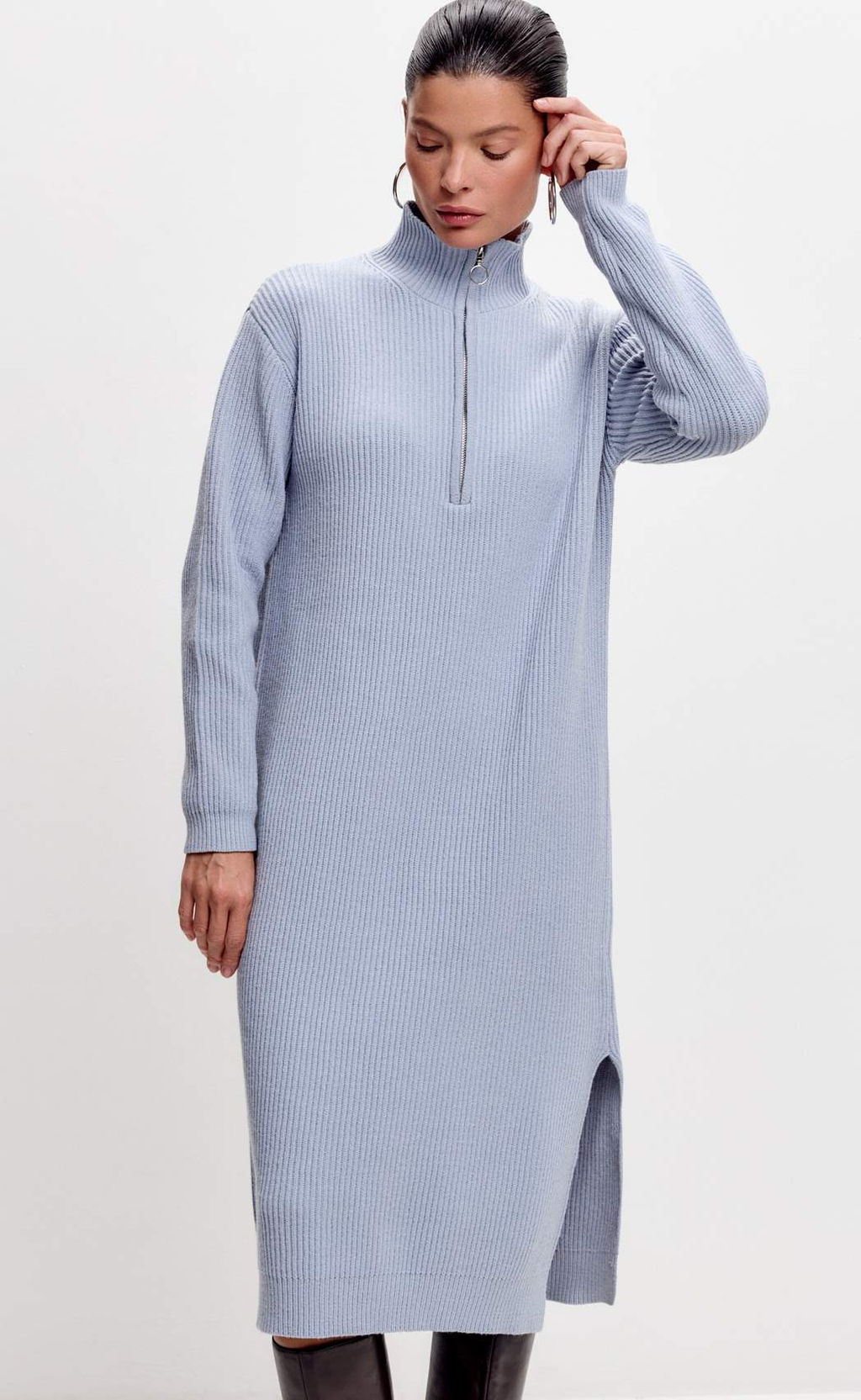 Платье Fine Joyce голубой хлопок с нейлоном фото 16
