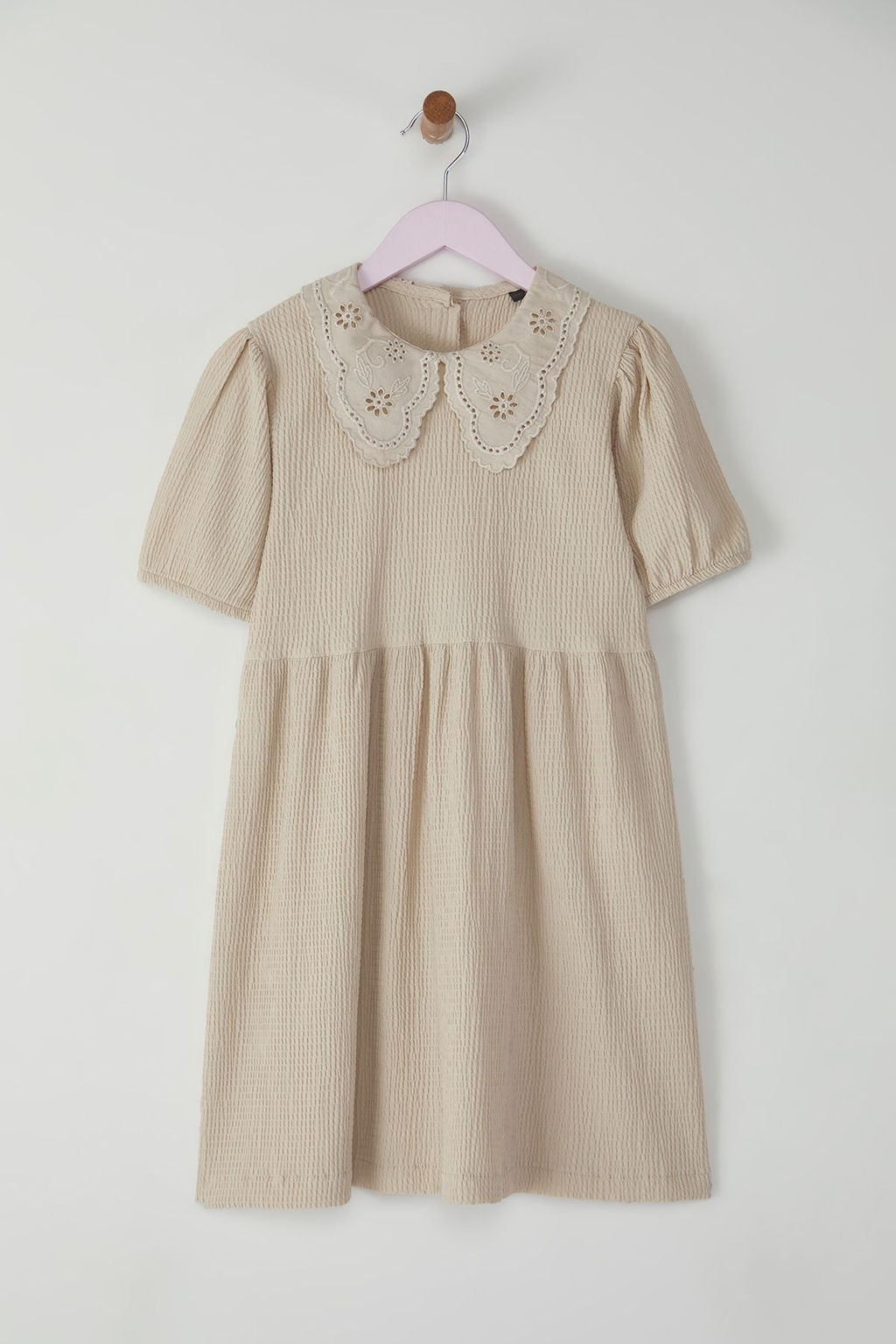 K?rm?z? K?z Cocuk Pamuklu Bebe Yaka Mini Bayraml?k Orme Elbise TKDSS25EL00022 - Trendyolmilla фото 5