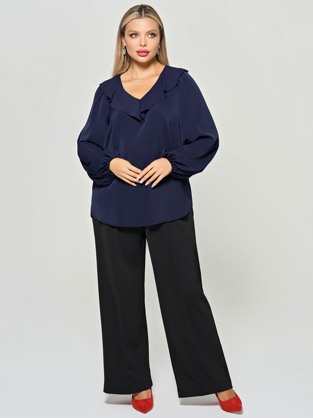 Блузка 0059-26 черничный