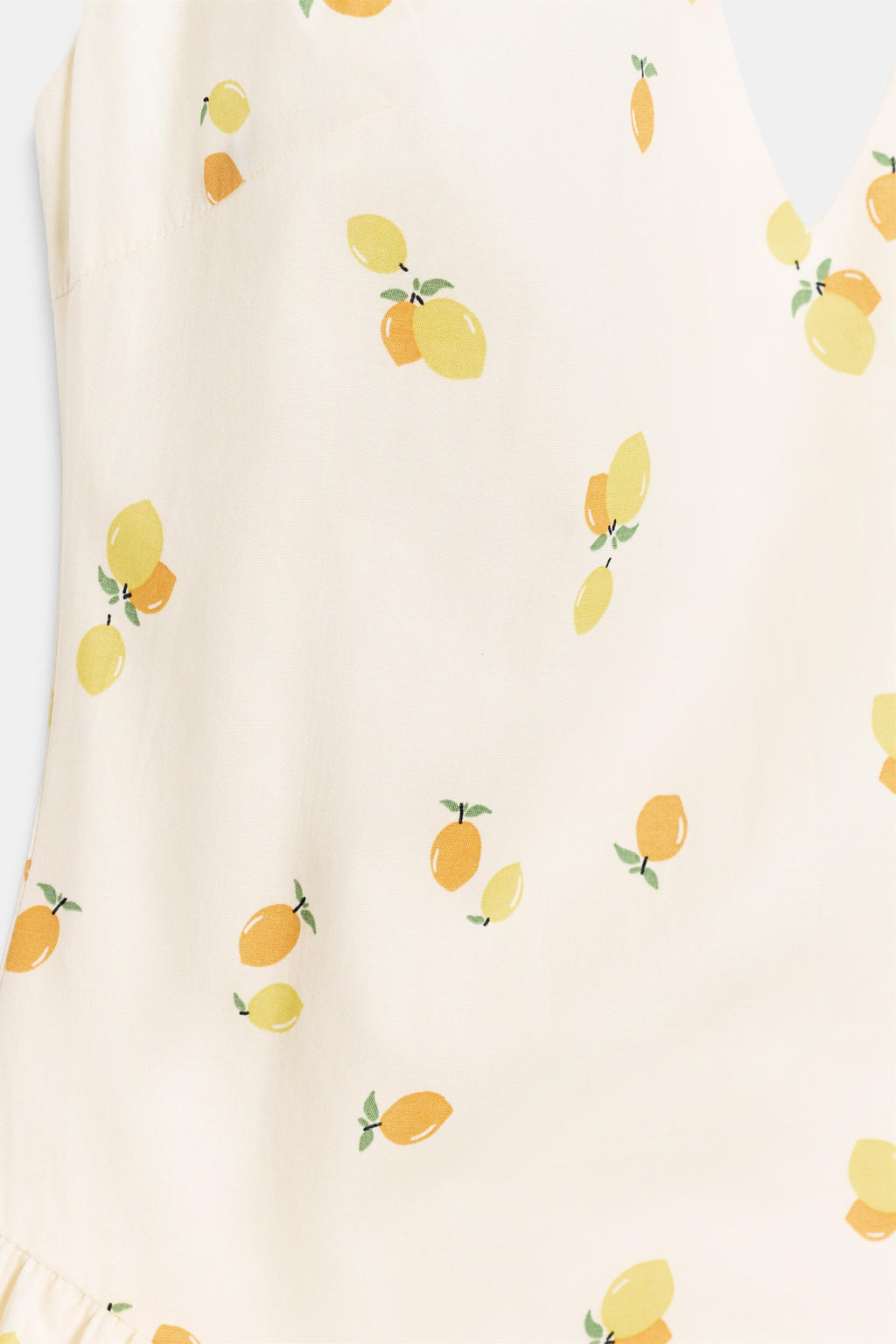 VESTIDO MIDI POPEL?N HALTER FRUTAS / Crudo/Amarillo - Zara фото 7