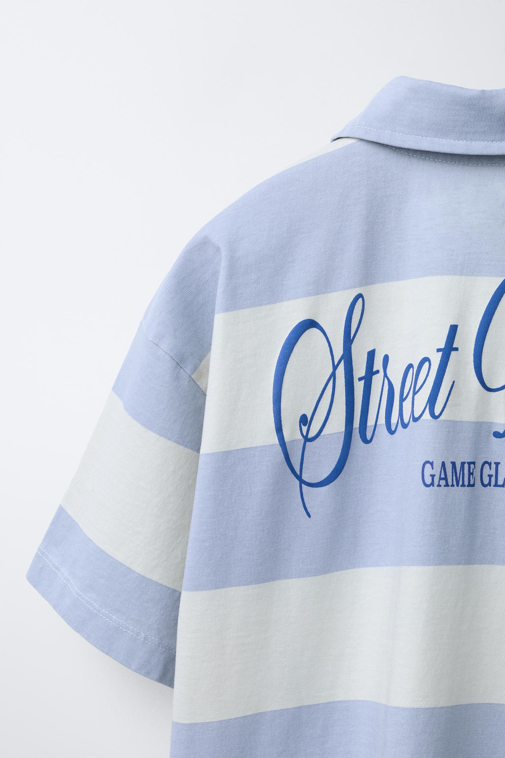 STRIPED POLO SHIRT - Zara фото 4