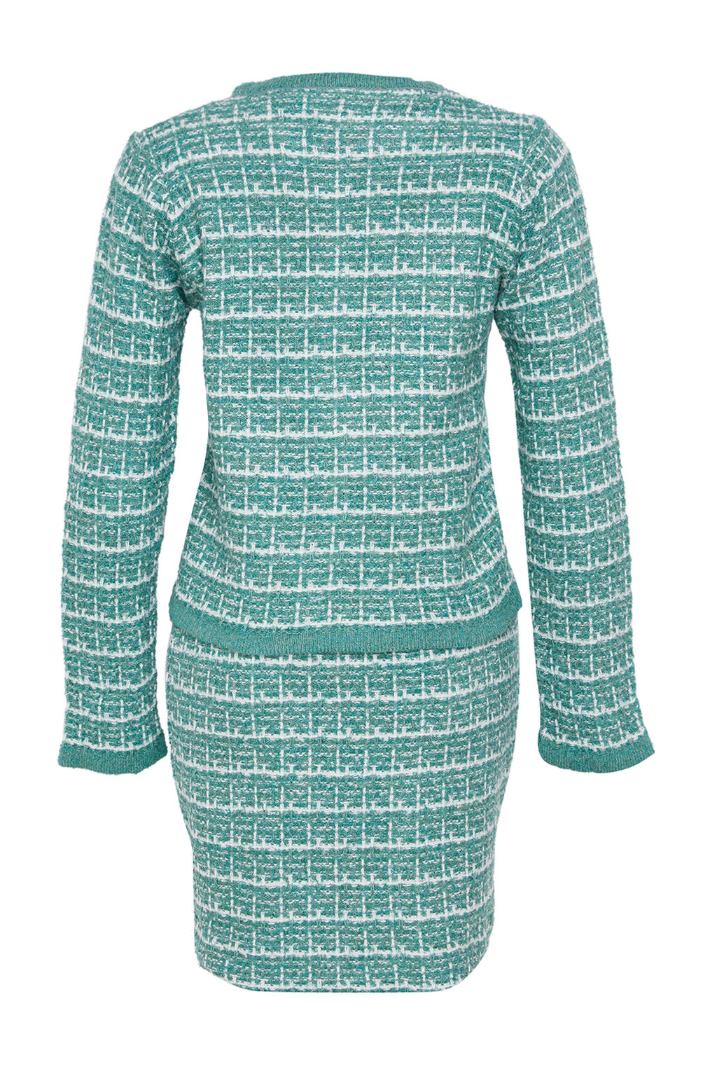 Mint Orgu Detayl? Yumusak Dokulu H?rka-Etek Triko Alt-Ust Tak?m TWOAW24AU00001