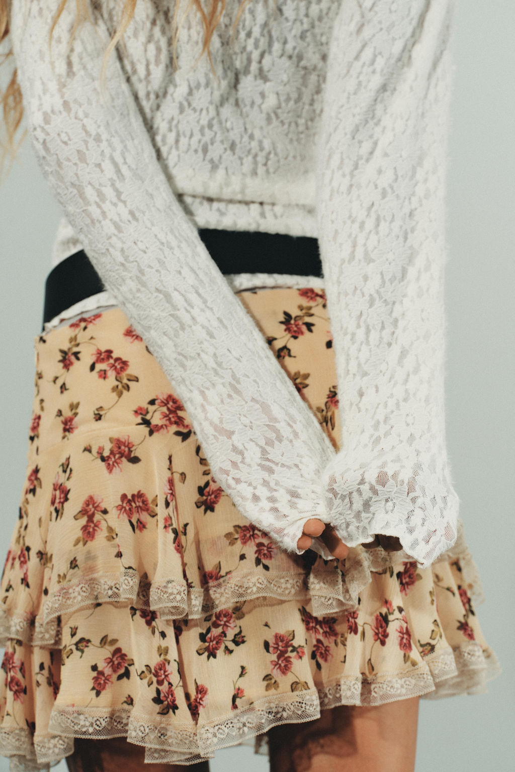 SOFT-TOUCH LACE GATHERED TOP - Zara фото 5