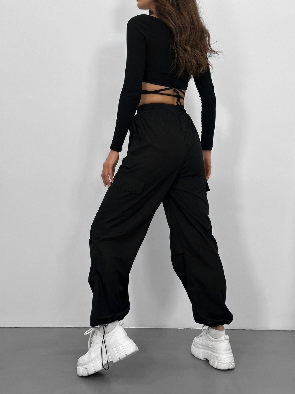 Брюки Алонс (черный) - Nadi bordo фото 2