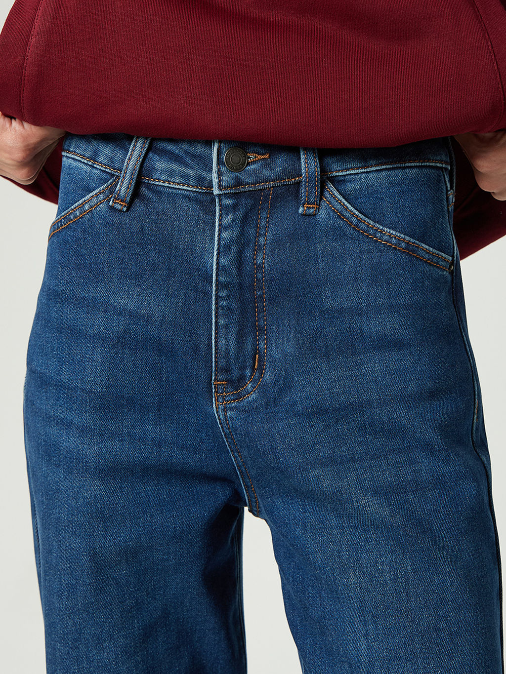 Женские Джинсы Утепленные WIDE LEG - Mossmore фото 30