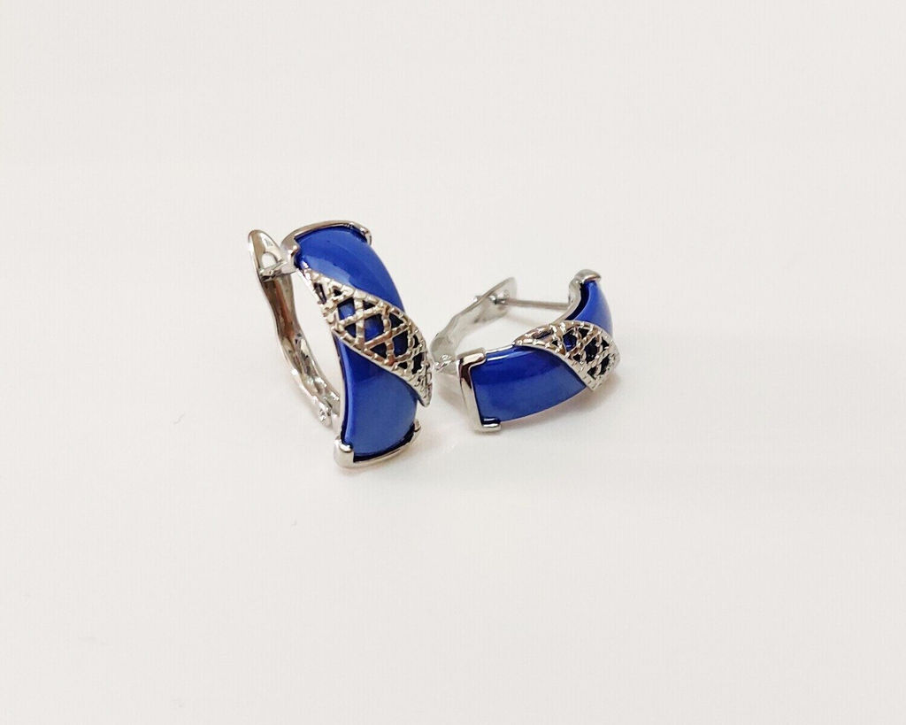 Комплект из керамики и стали Кольцо и Серьги