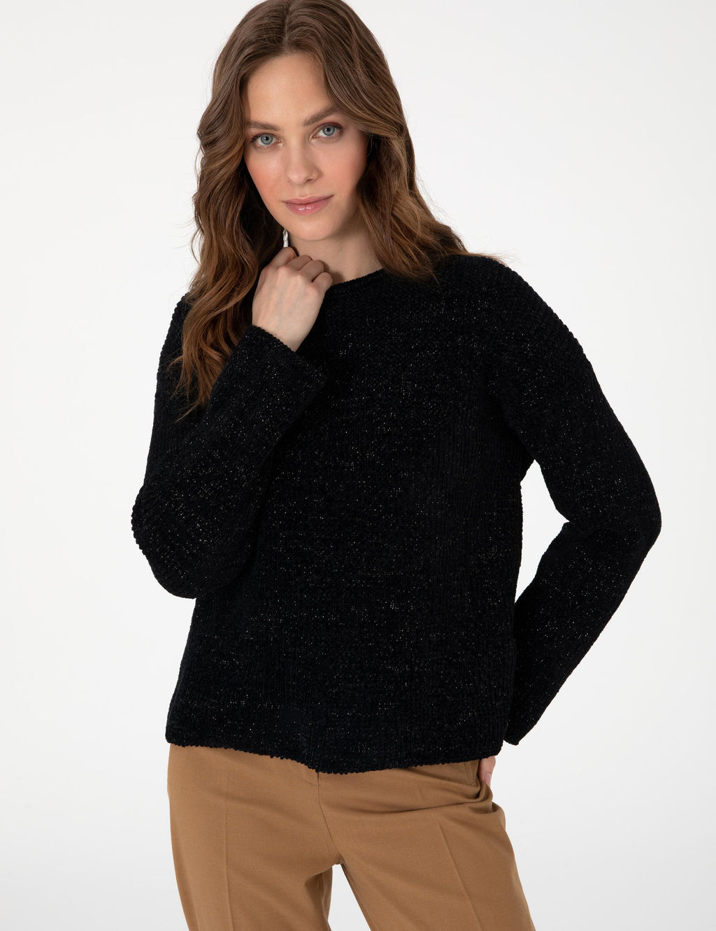Siyah Oversize Kazak