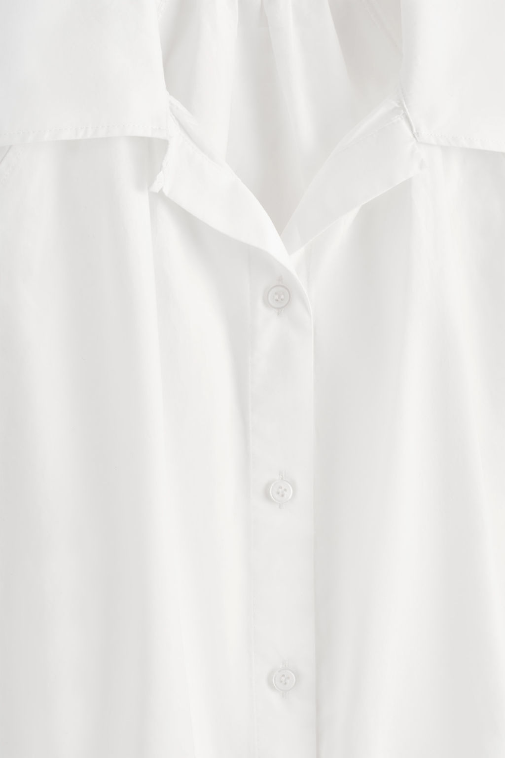 GATHERED PIMA COTTON SHIRT - H&m фото 3